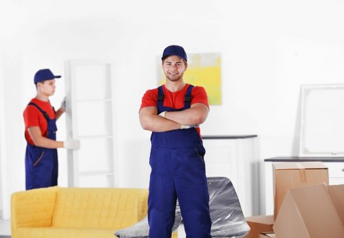 Removal team loading furniture for a house move in Eltham