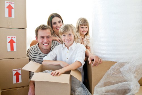 Packing and transport support for a man with van move